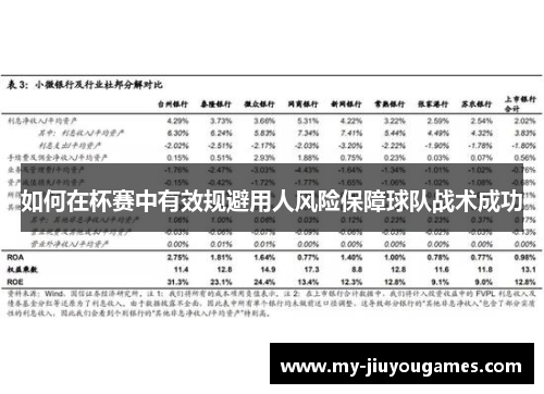 如何在杯赛中有效规避用人风险保障球队战术成功